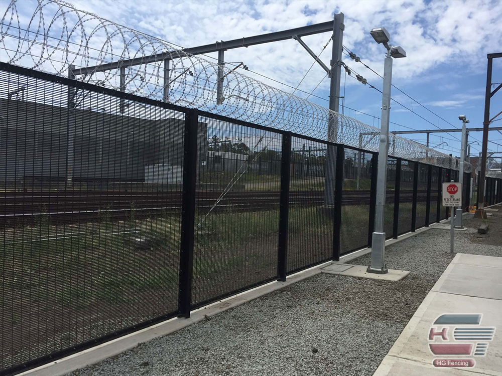 Anti Climb Fence with barbed wire