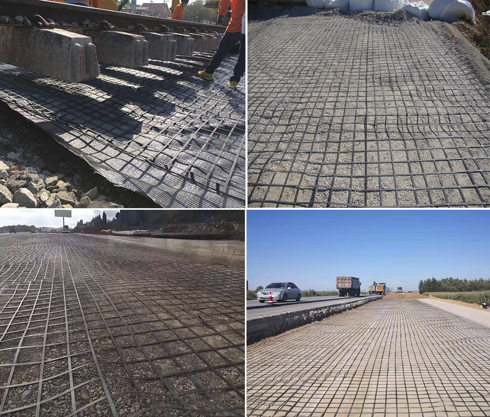 Steel Plastic Geogrid