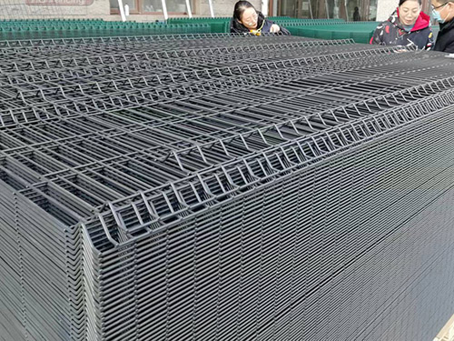 PVC coated 3d curved fence panel