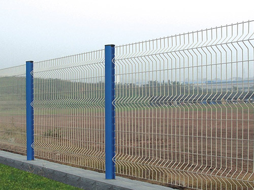 Embedded Peach Post Fence