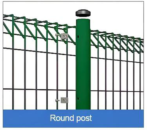 round post roll top fence