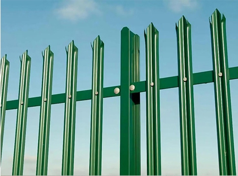 PVC coated Steel palisade fence