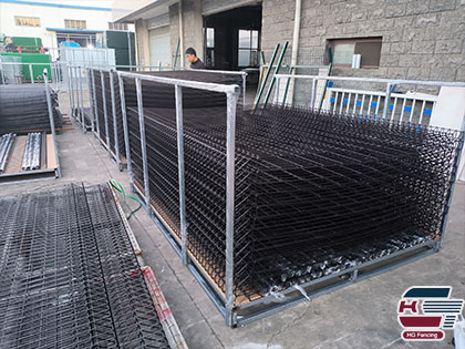 Package of PVC coated BRC Fence / Roll Top Fence