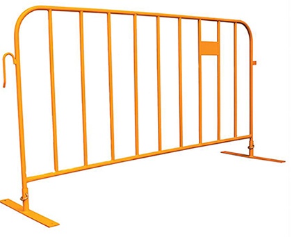 Powder coated crowd control barrier