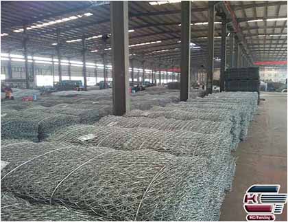 Package of Heavy duty hexagonal gabion mesh in HG Fencing's factory