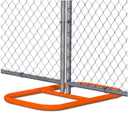 Rounded corners rectangle Fence feet base / panel stand