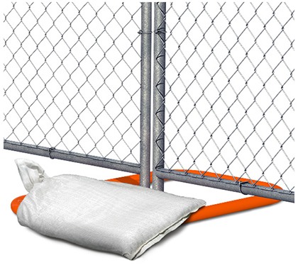 Rounded corners rectangle Fence feet base / panel stand with sand bag