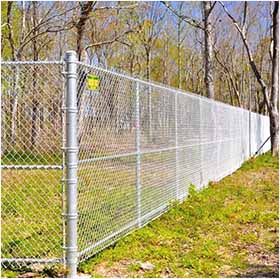 Galvanized Chain Link Mesh Fence