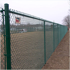 PVC coated Chain Link Mesh used for garden fence