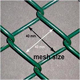 Mesh Size of Chain Link Mesh Fence Roll