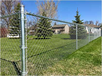 Chain Link mesh used for residential fence