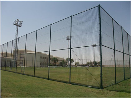 PVC coated Chain Link Mesh used for tennis courts