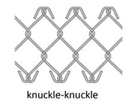 Knuckle-Kunckle type chain link fence roll