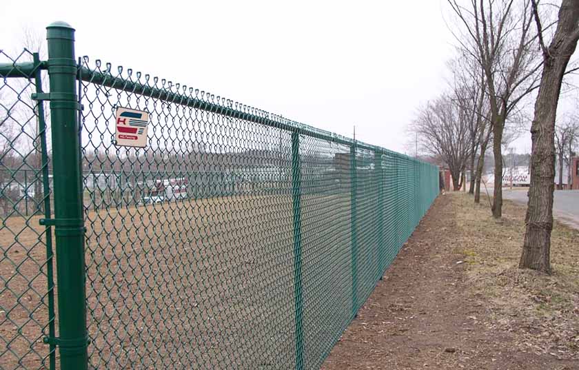 PVC Coated Green Chain Link Fence