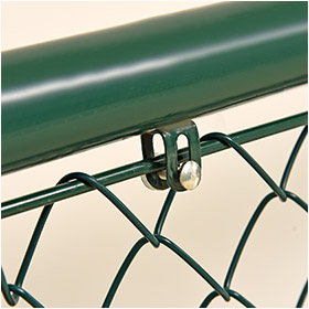 PVC Coated Green Chain Link Fence iron bar