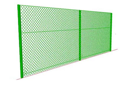 PVC Coated Green Chain Link Fence