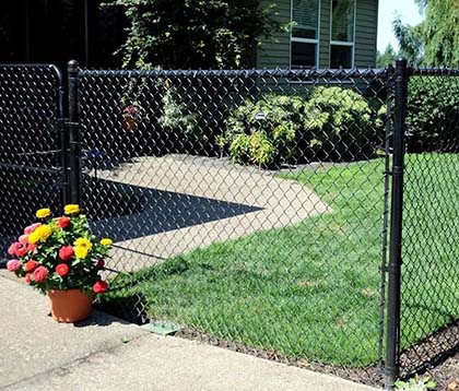 PVC Coated Chain Link Fence for Residential fencing