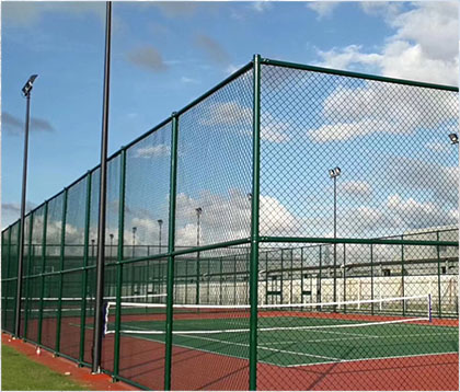 PVC Coated Chain Link Fence for Tennis Court Fence