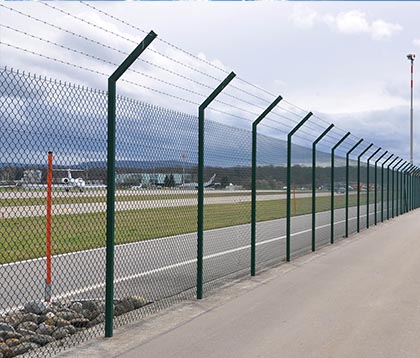 PVC Coated Chain Link Fence for Airport Fence