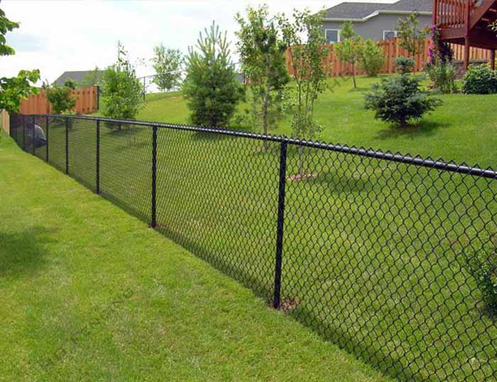 PVC coated chain link fence