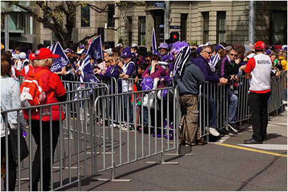 Steel Crowd Control Barrier used for Assemblies 