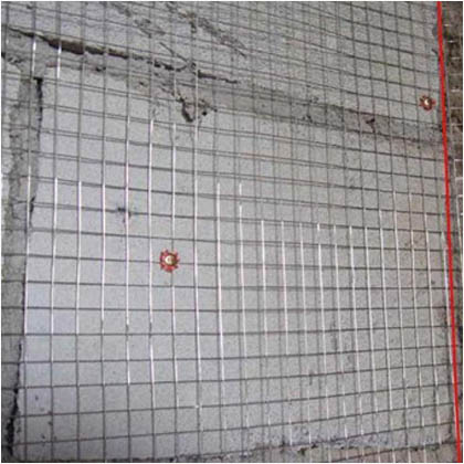 Welded wire mesh is used in building construction