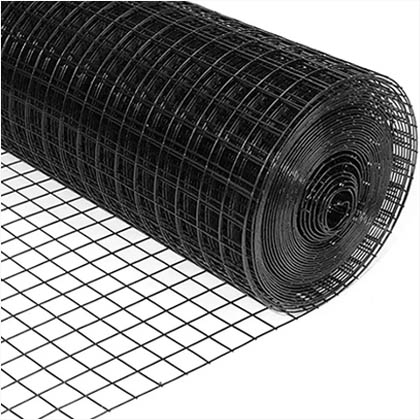 PVC coated Black welded wire mesh & hardware cloth