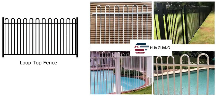 loop top fence, Tubular Steel Fence
