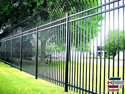 Installation of Garrison Steel Fence | Tubular Steel Fence