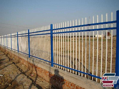 Installation of Garrison Steel Fence | Tubular Steel Fence