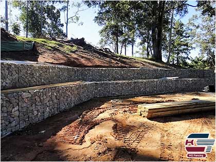 Welded Gabion Basket used for slopes protection