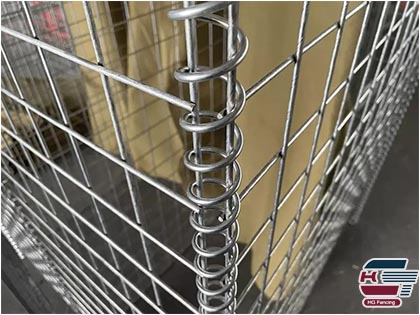 Welded Gabion Basket with spiral wire connection