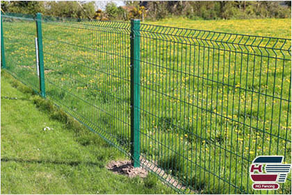 Square Post Fence Embedded the post in the earth