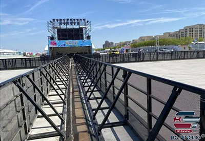 Aluminum Stage Barrier used for concert