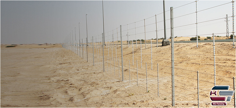 Camel Fence used as highway fence