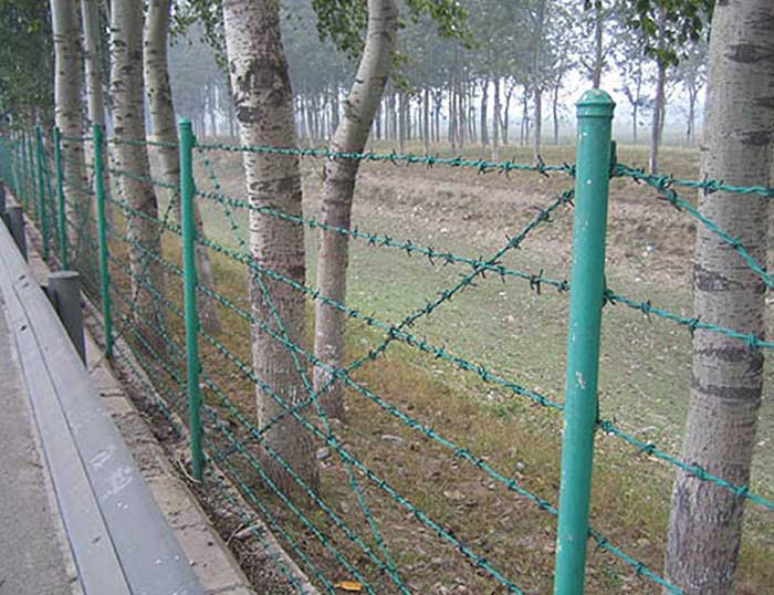 The use of barbed wire
