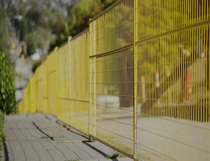 Temporary Construction Fencing for crowd control