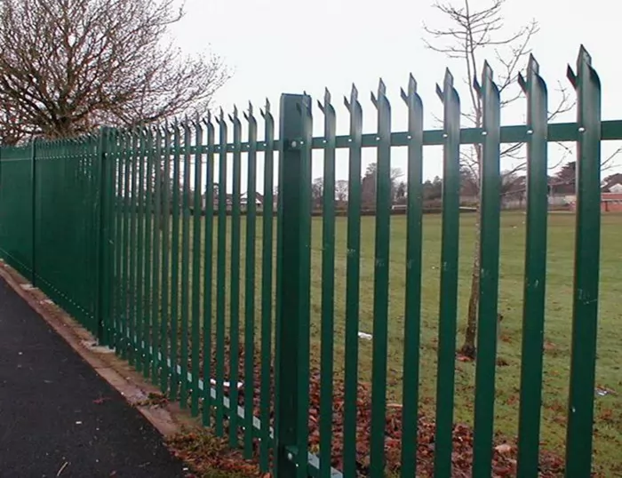 Steel palisade fence 