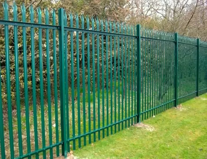 Steel palisade fence