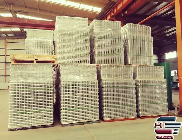 package of galvanized welded wire mesh panels