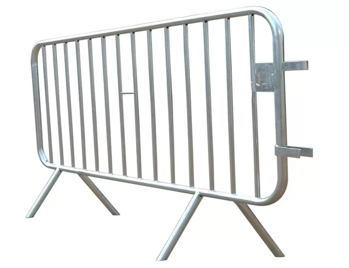 Crowd Control Barrier with Welded Fixed Feet