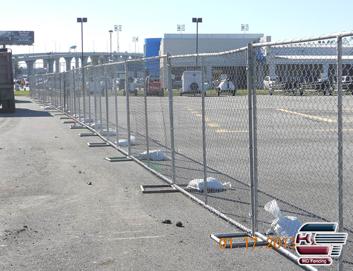 Chain Link Temporary Fence Panels Used for crowd control 