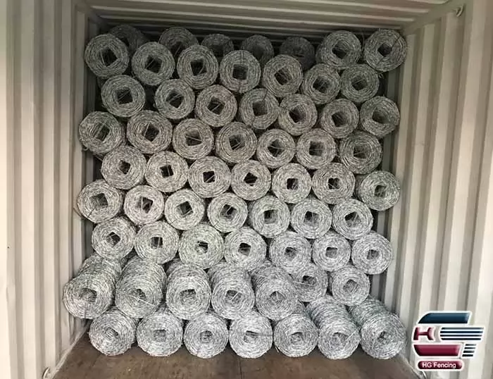 Bulk barbed wire loading