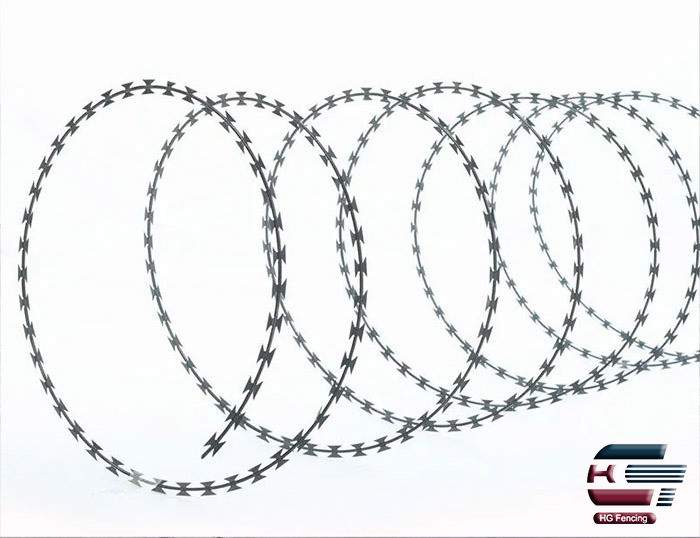 What is the production process of concertina razor wire?