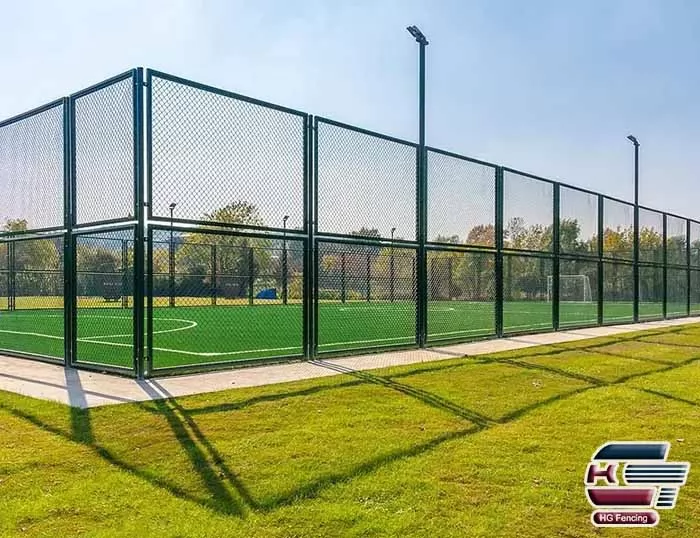 PVC Coated Chain Link Mesh for Tennis Court fencing
