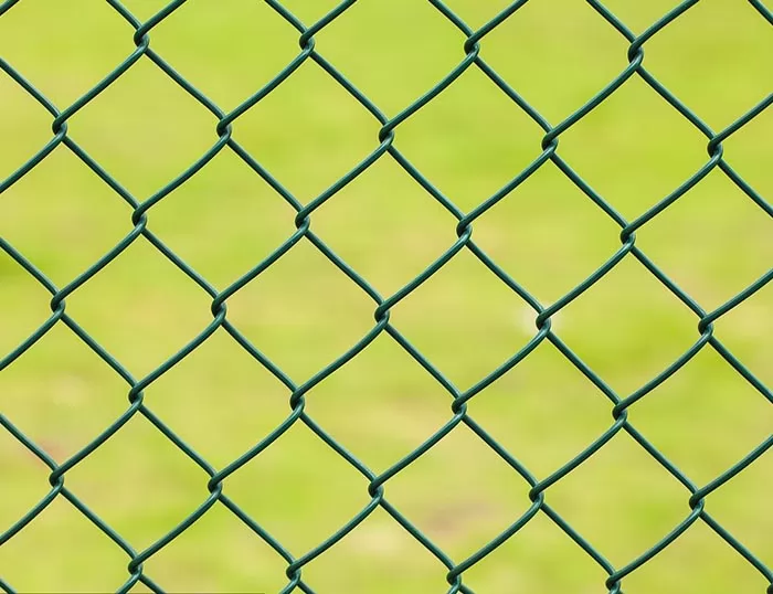 PVC Coated Green Chain Link Mesh Fence