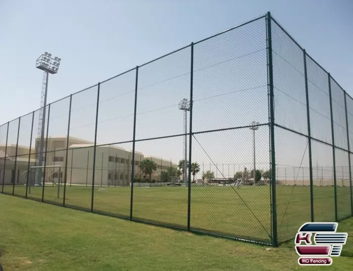 PVC Coated Green Chain Link Fence For Tennis Court Fence