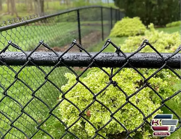PVC Coated Black Chain Link Fence For Garden Fence