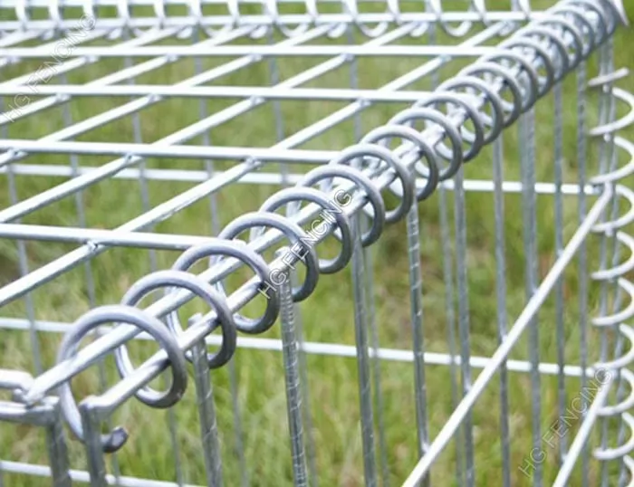 Welded Gabion Basket with Spiral Wire