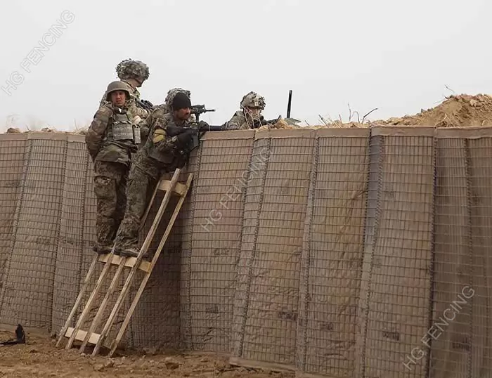 Welded Gabion Basket used for military base 